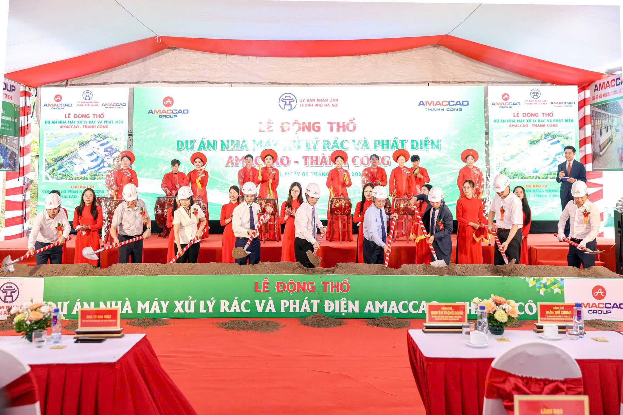 Lễ động thổ Dự án nhà máy xử lý rác và phát điện Amaccao – Thành Công